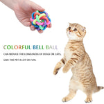 Colorful Toy Rubber Ball With Interactive Bell for Cats And Dogs