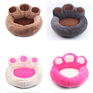 Super Soft Cozy Bear's Paw Design Pet Bed