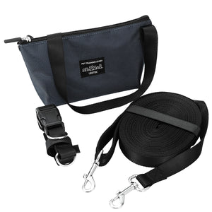 Super Long 49 Feet Dog Leash with Waist Belt And Organizer Bag